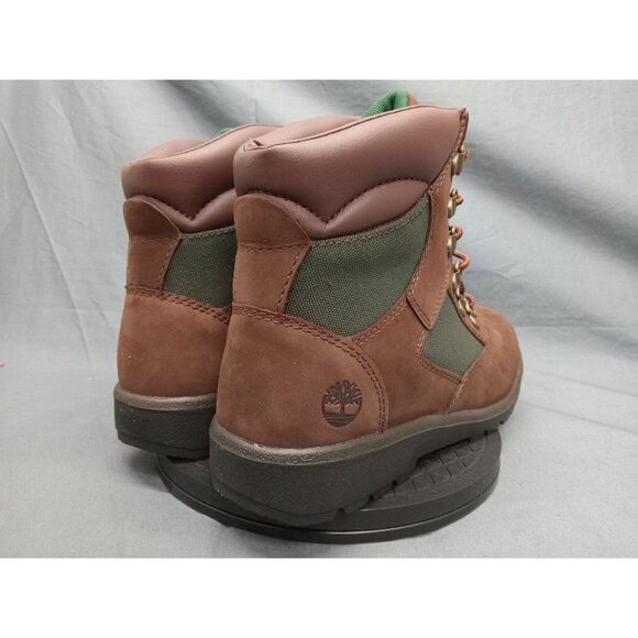 Timberland Boys Field Boot 6 Inch Waterproof Brown Green Size 7 NEW NO BOX! - Picture 8 of 11
